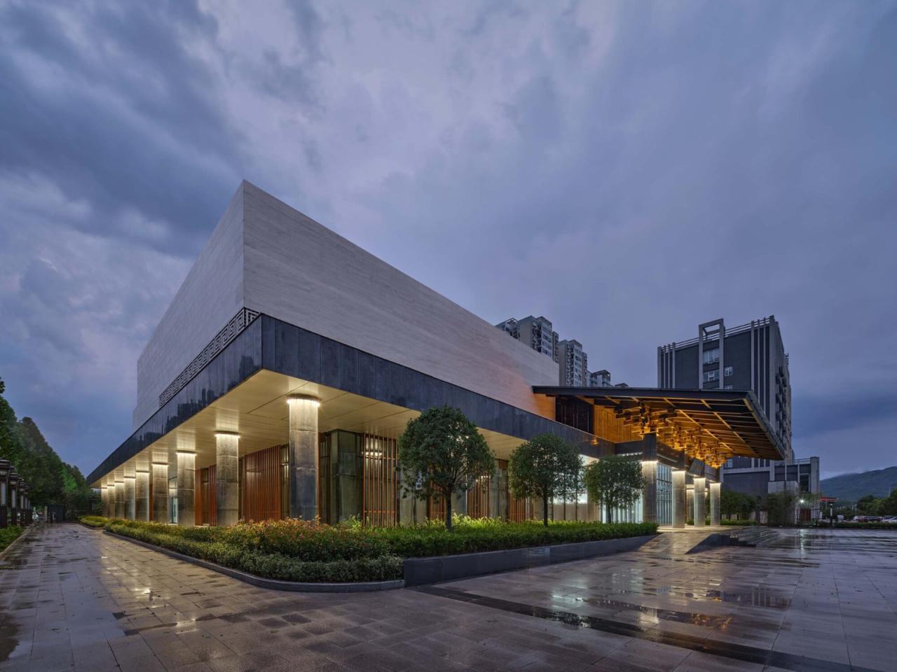 BIM建筑|嵩县三馆合一建设项目 / 王晖建筑工作室