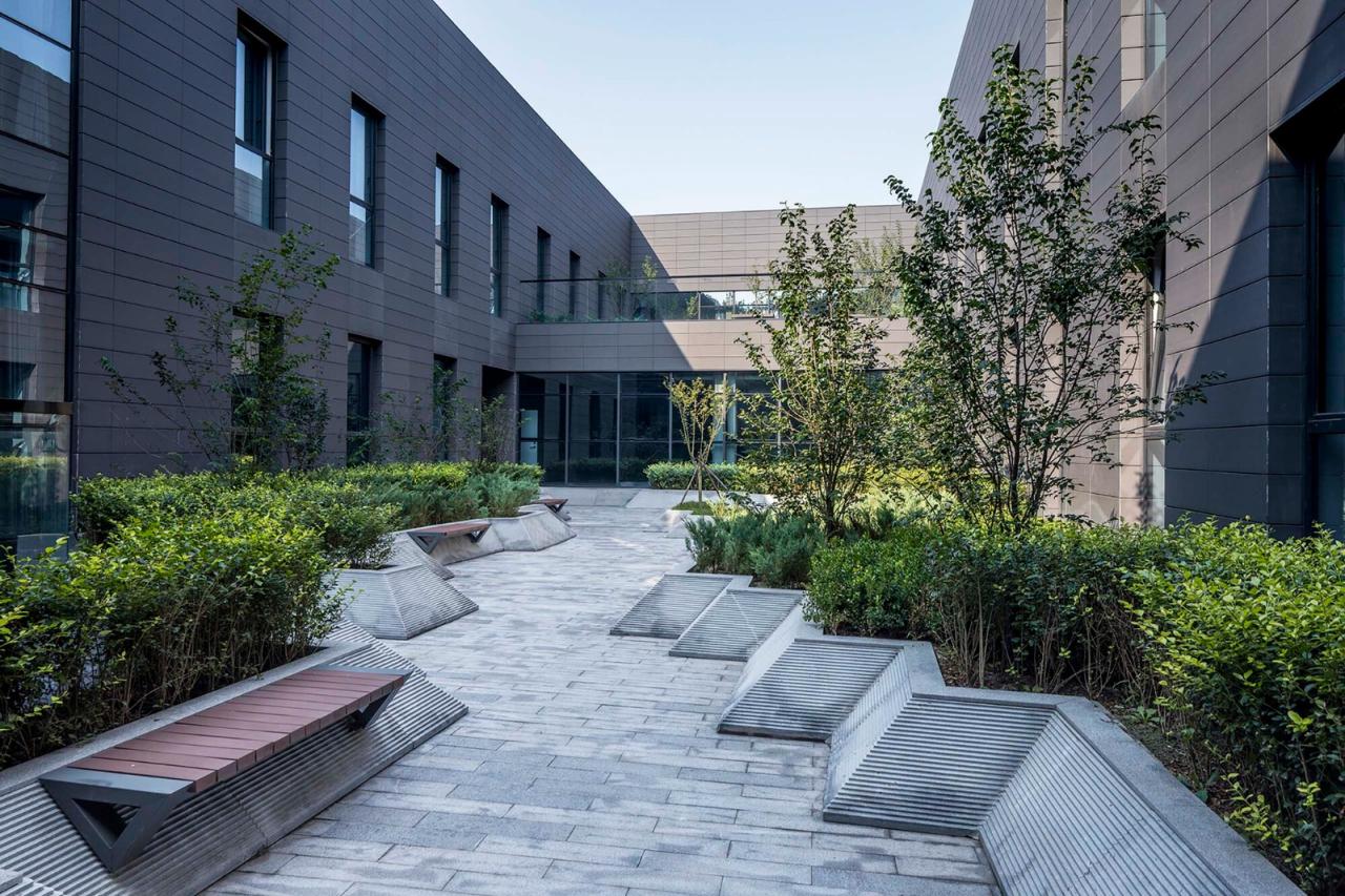 BIM建筑|朝向天空的院子——北京通州潞城市民中心 / 意度建筑