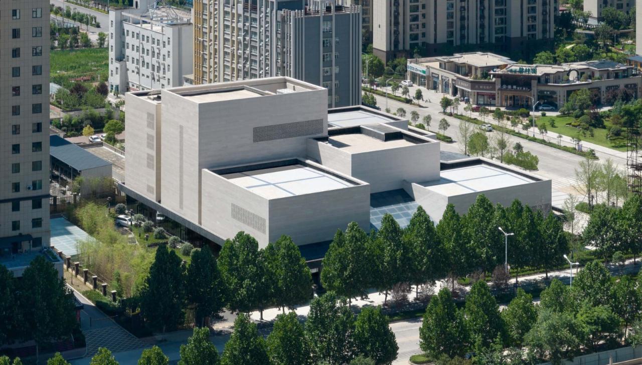 BIM建筑|嵩县三馆合一建设项目 / 王晖建筑工作室