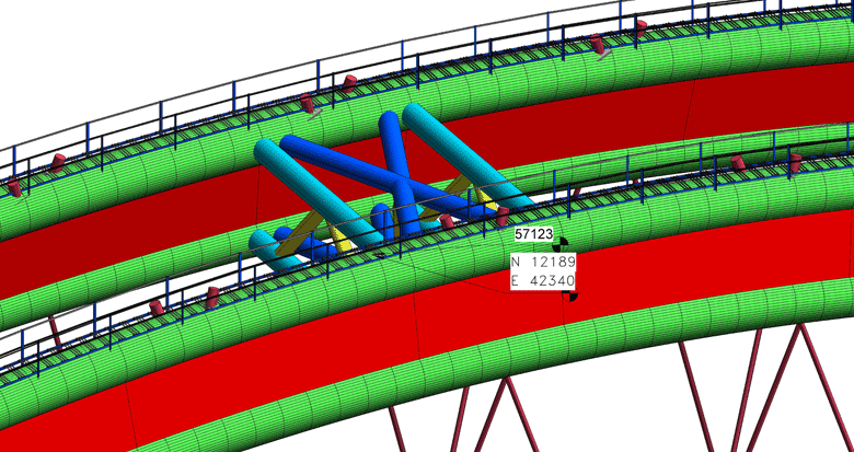 市政桥梁BIM项目模型研究成果资料，基于BIM技术大跨度系杆拱施工技术研究