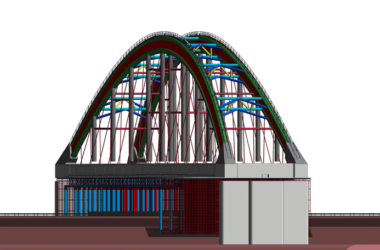市政桥梁BIM项目模型研究成果资料，基于BIM技术大跨度系杆拱施工技术研究-BIM建筑网