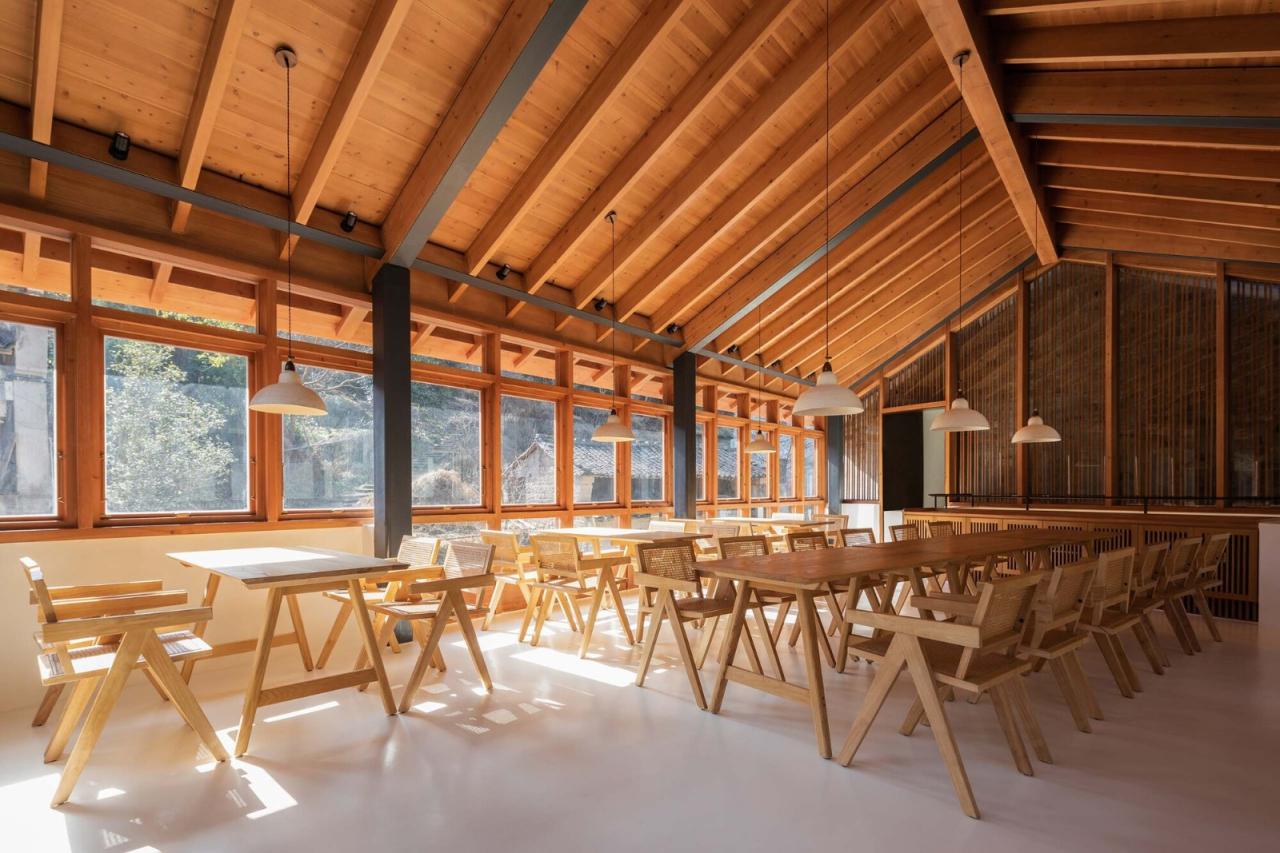 BIM建筑|奉化栖霞坑发电站改造的溪边餐厅 / 尌林建筑设计事务所