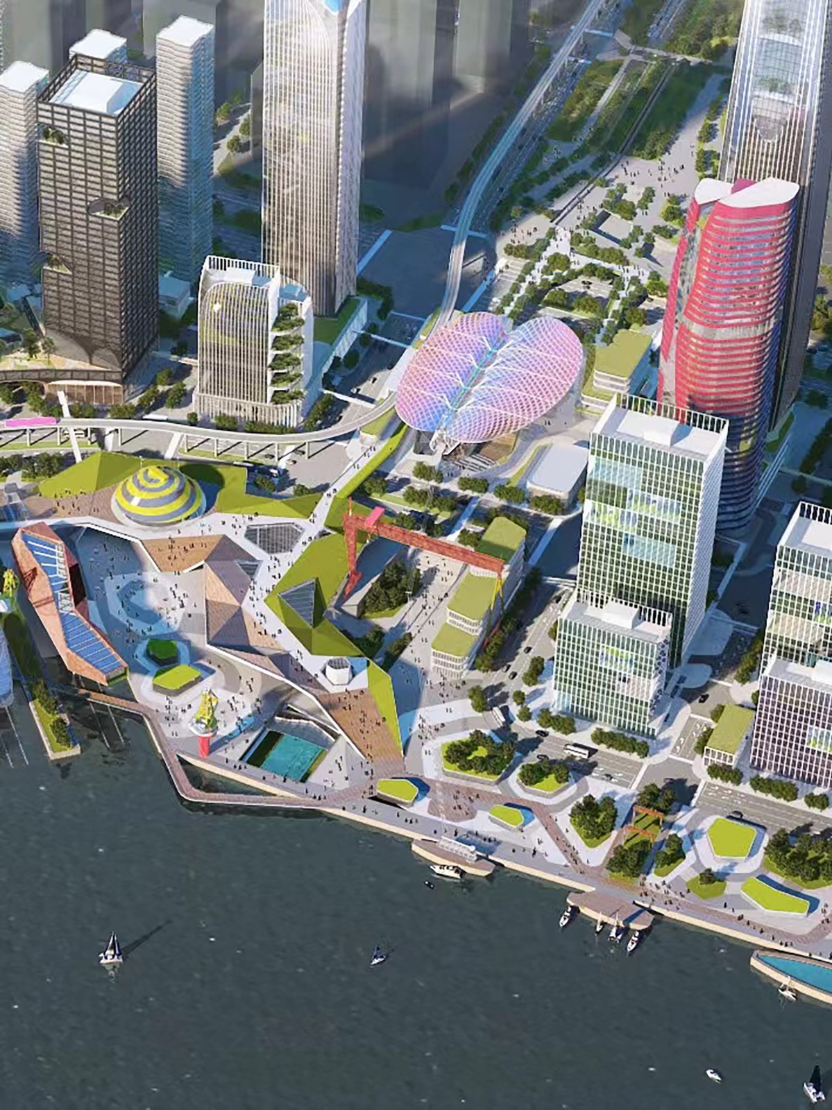 BIM建筑|广州船厂城市设计国际竞赛方案首次亮相 / SPARK