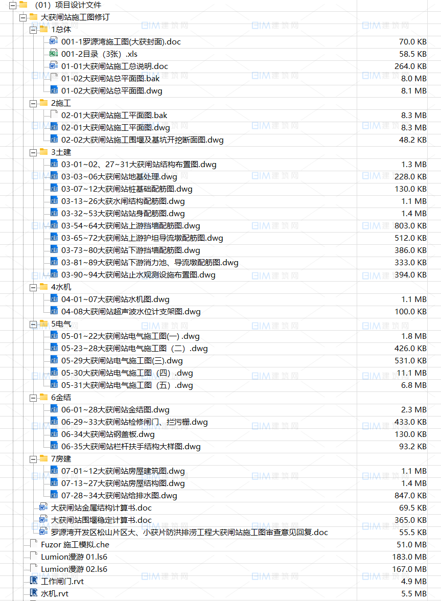 水利项目BIM模型水闸工程施工方案BIM深度建模与协同设计，BIM模型CAD图纸汇报PPT展示视频