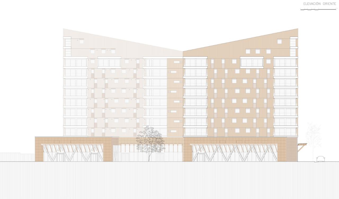 BIM建筑|拉丁美洲首座交叉层压木材高层建筑，Tamango 大楼 / Juan José Ugarte G. 和 Gerardo Armanet