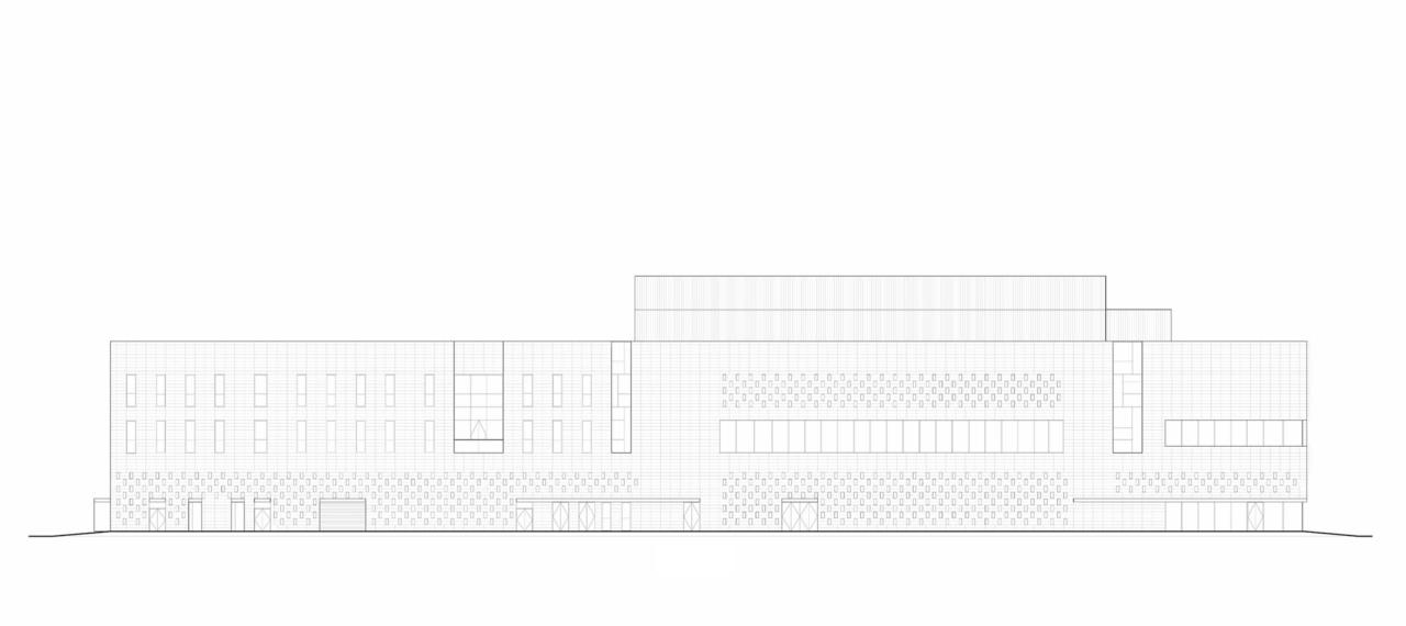 BIM建筑|朝向天空的院子——北京通州潞城市民中心 / 意度建筑