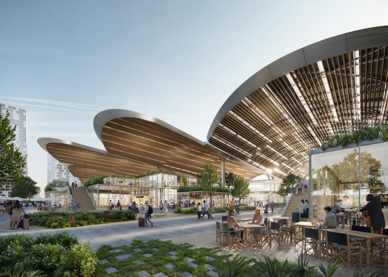 BIM建筑|欧洲最大城市更新： 马德里查马丁车站 / UNStudio + b720