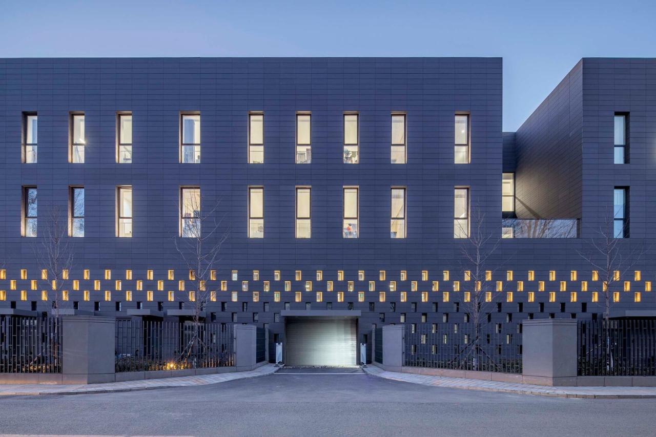 BIM建筑|朝向天空的院子——北京通州潞城市民中心 / 意度建筑