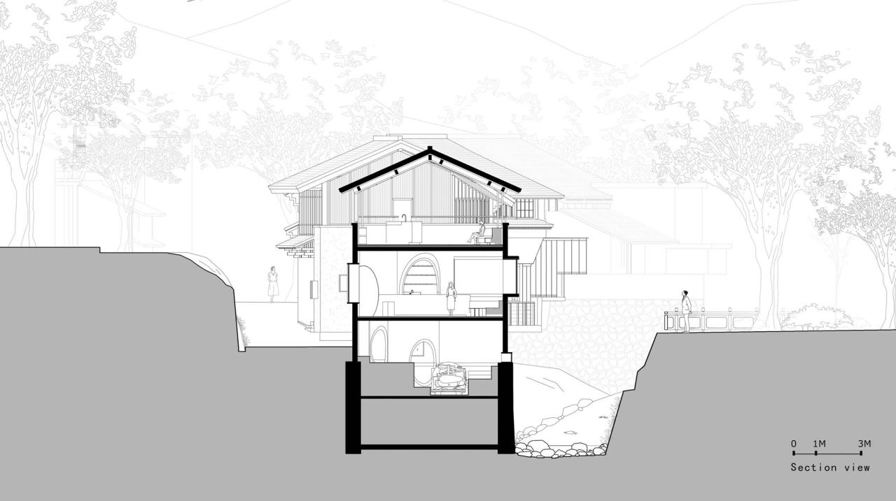 BIM建筑|奉化栖霞坑发电站改造的溪边餐厅 / 尌林建筑设计事务所