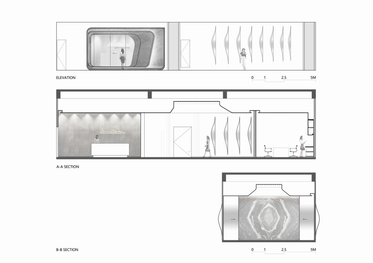 BIM建筑|数字水墨的有机生长：卓彦丽格医美诊所 / CAA室内新作