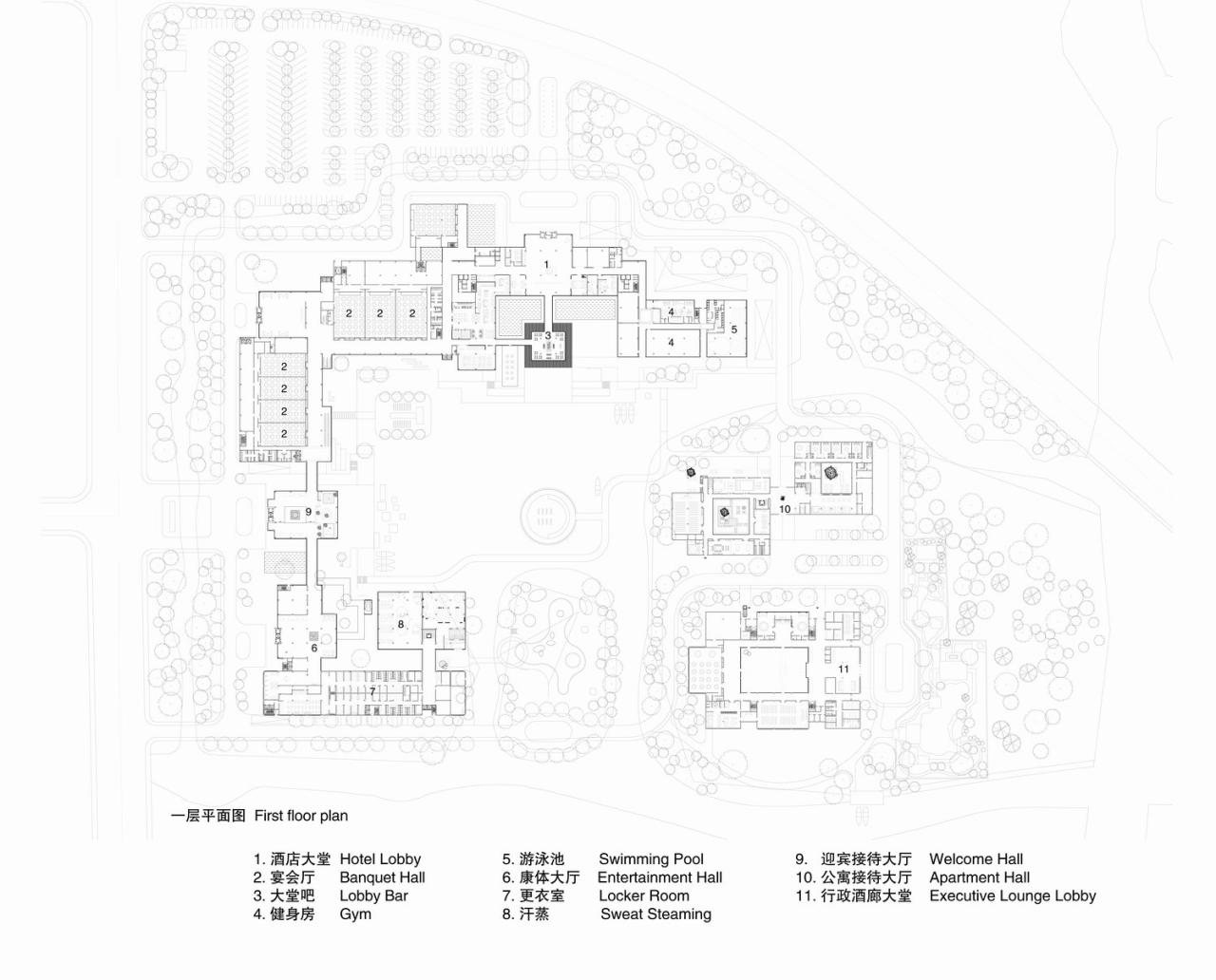 BIM建筑|湿地浮岛·溱湖宾馆 / 简和建筑