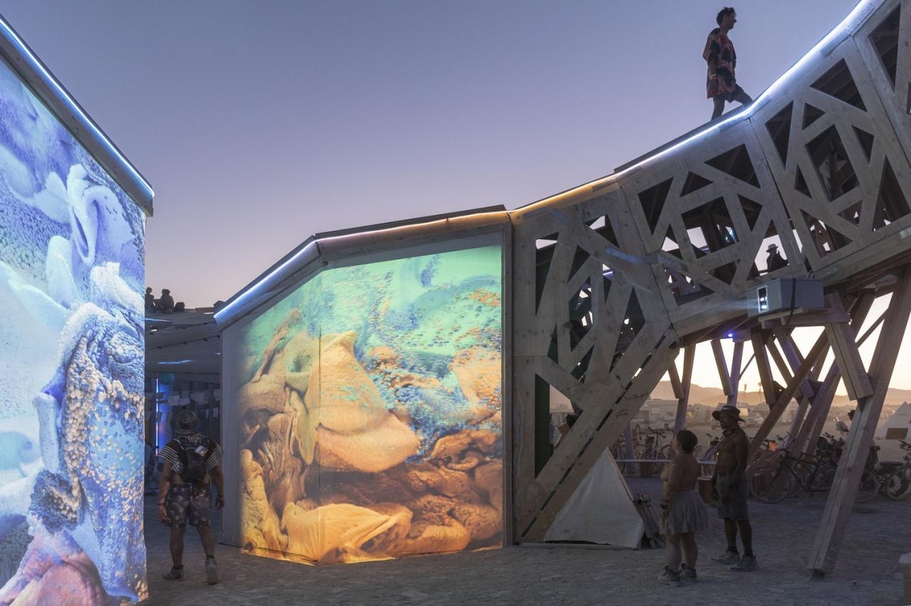 BIM建筑|火人节“宣泄/淨化”分形画廊 / MAMOU-MANI