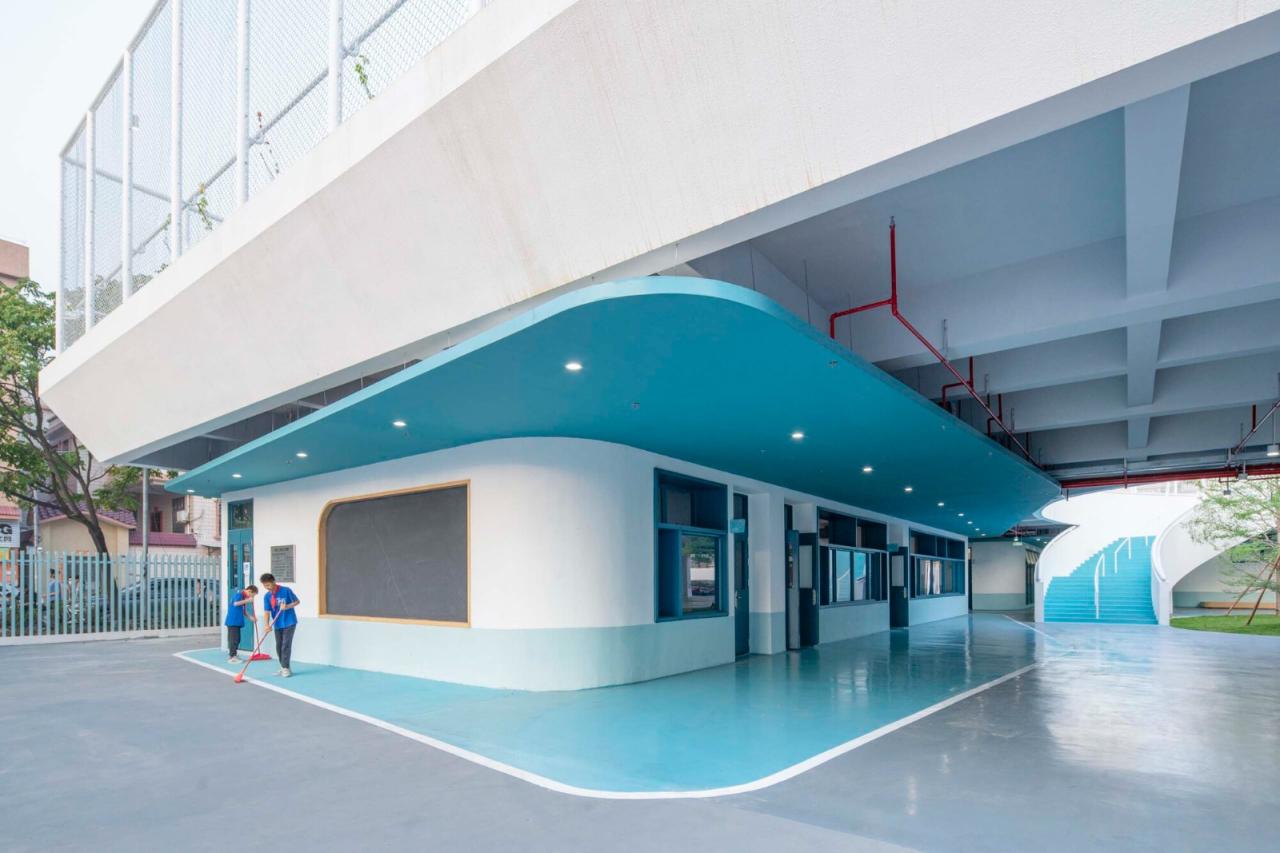 BIM建筑|龙江外国语学校附属小学改造（旺岗小学） / 竖梁社建筑