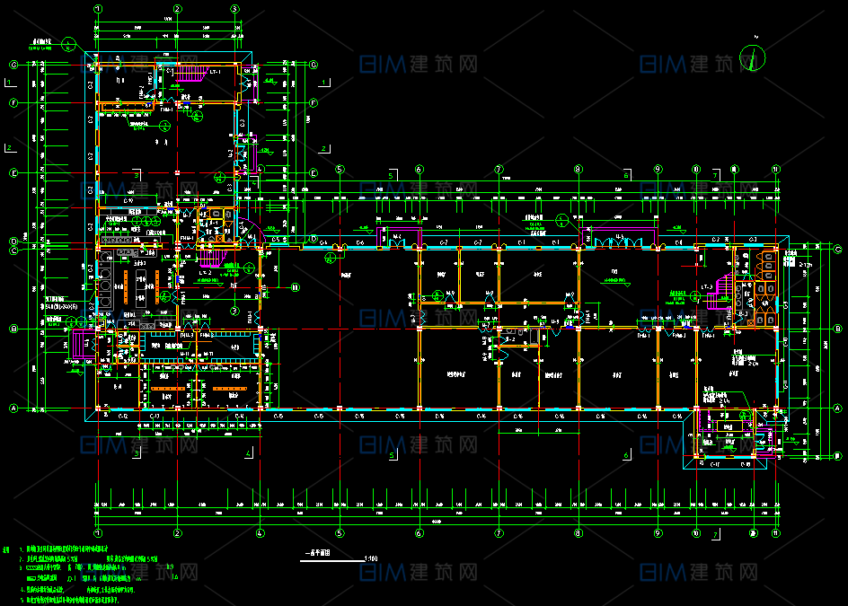 68套工业项目中小型厂房CAD建筑结构施工图DWG图纸