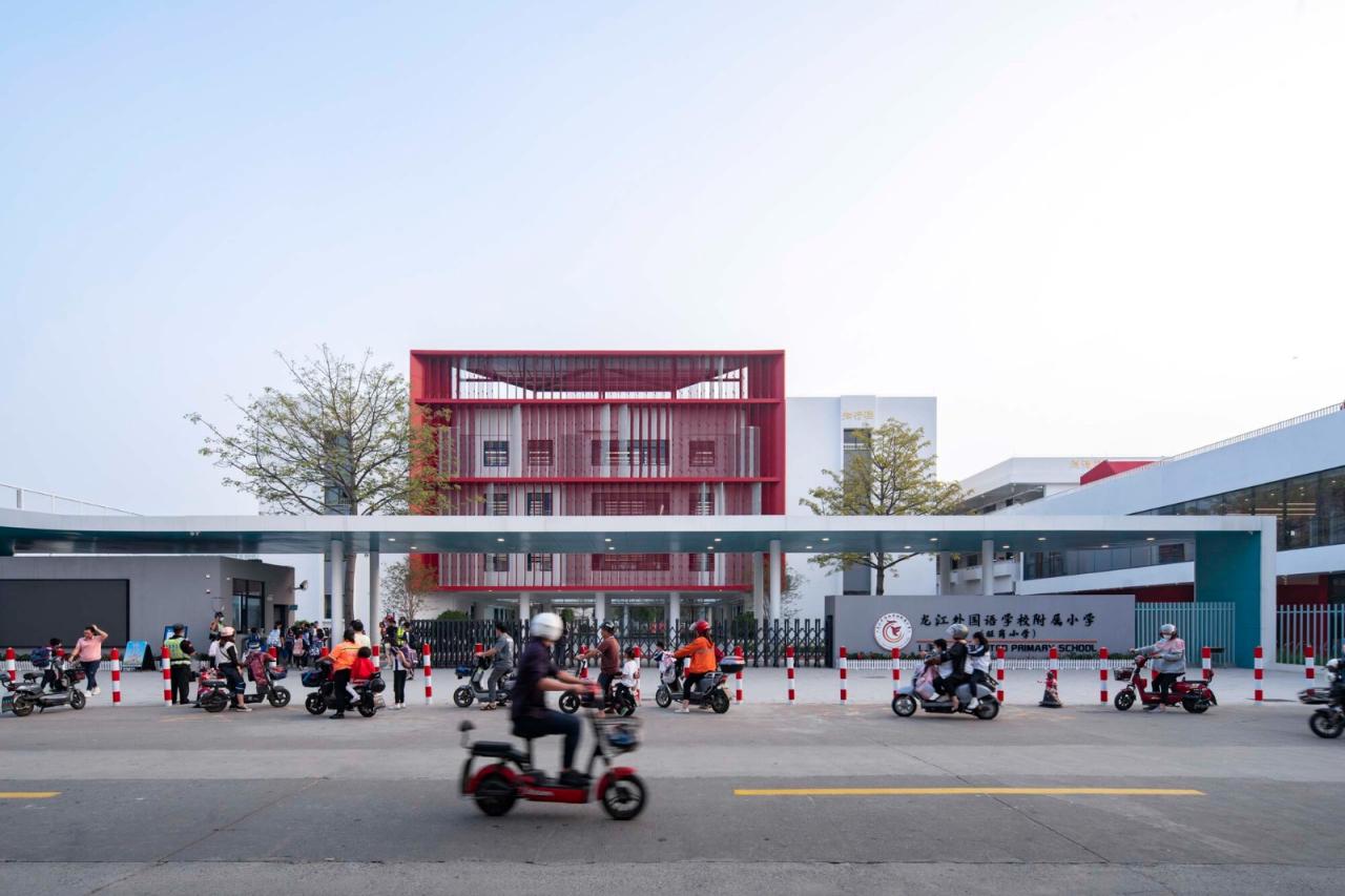 BIM建筑|龙江外国语学校附属小学改造（旺岗小学） / 竖梁社建筑