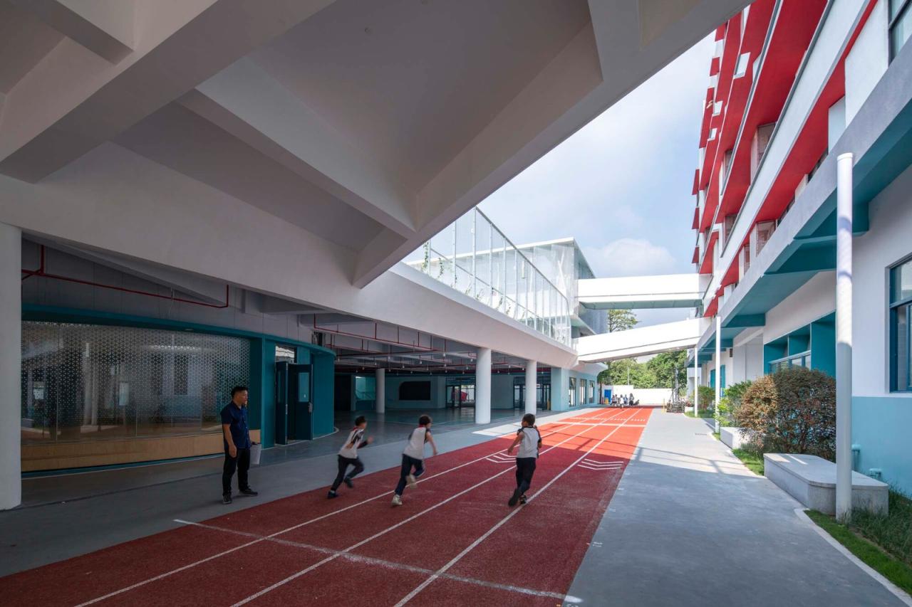 BIM建筑|龙江外国语学校附属小学改造（旺岗小学） / 竖梁社建筑