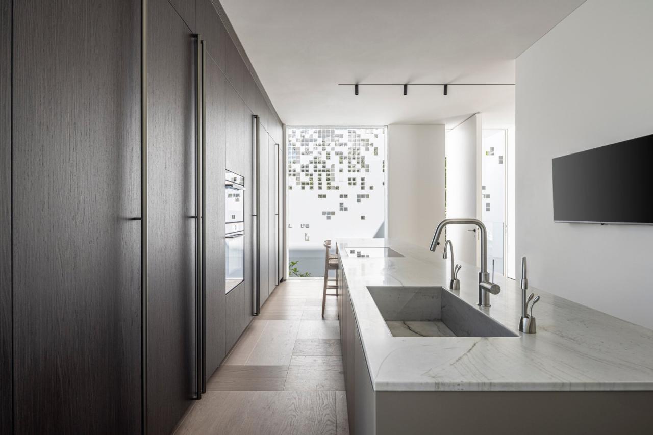 BIM建筑|一堵“逐渐消失”的墙，溶解像素屋 / Anderman Architects