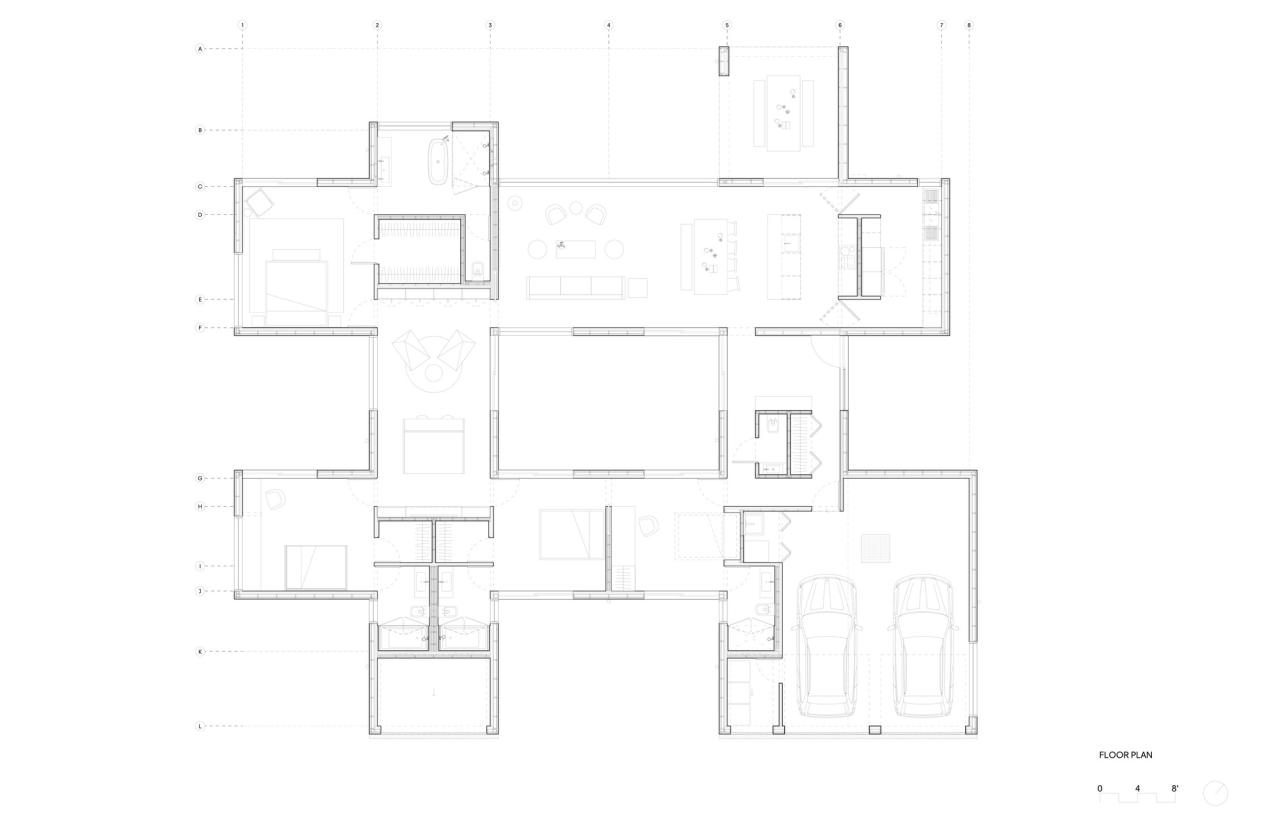 BIM建筑|井字屋 / Mork-Ulnes Architects