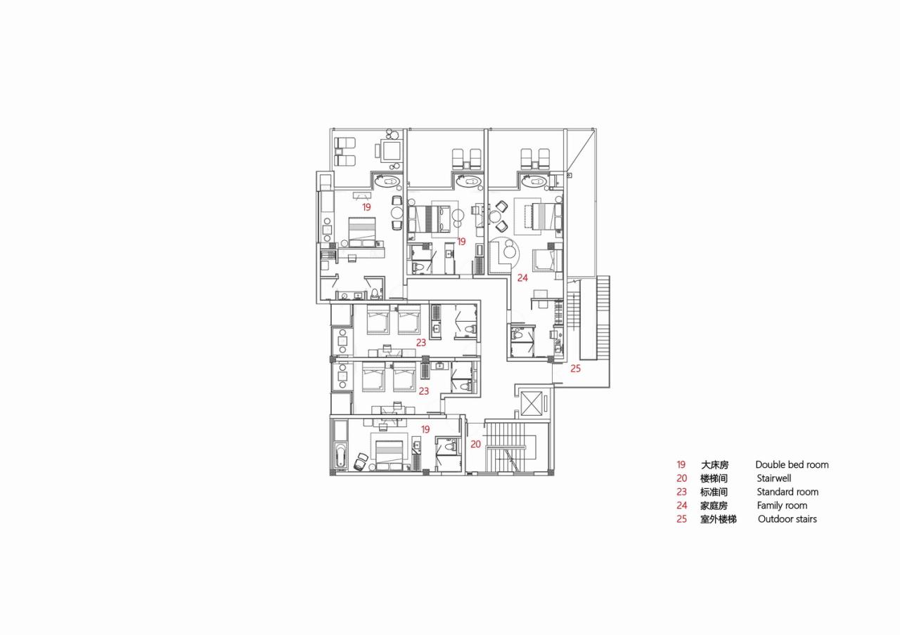 BIM建筑|悬崖边的天空民宿：尧珈•望瀑/ 上海尧舜建筑设计有限公司