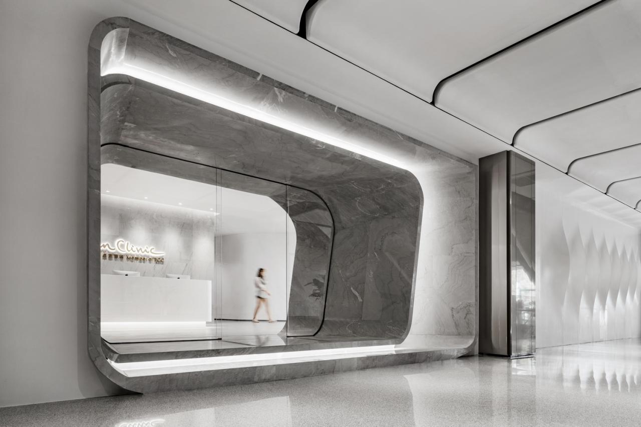 BIM建筑|数字水墨的有机生长：卓彦丽格医美诊所 / CAA室内新作