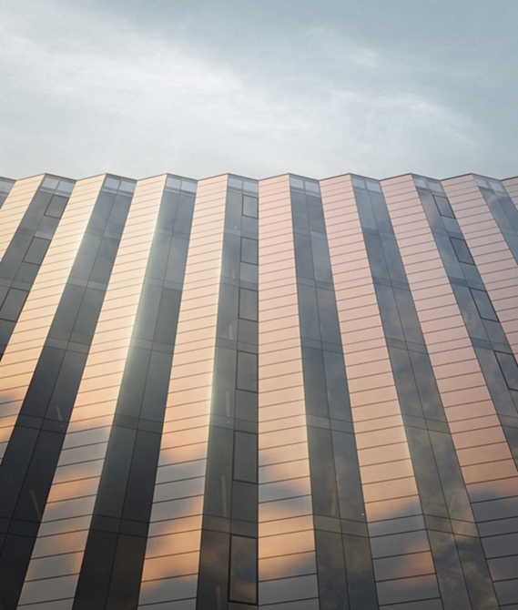 BIM建筑|肯农设计带有“太阳能立面”的办公楼