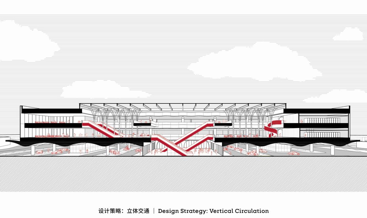 BIM建筑|沪杭高速嘉兴服务区：公路上的综合体 / goa大象设计