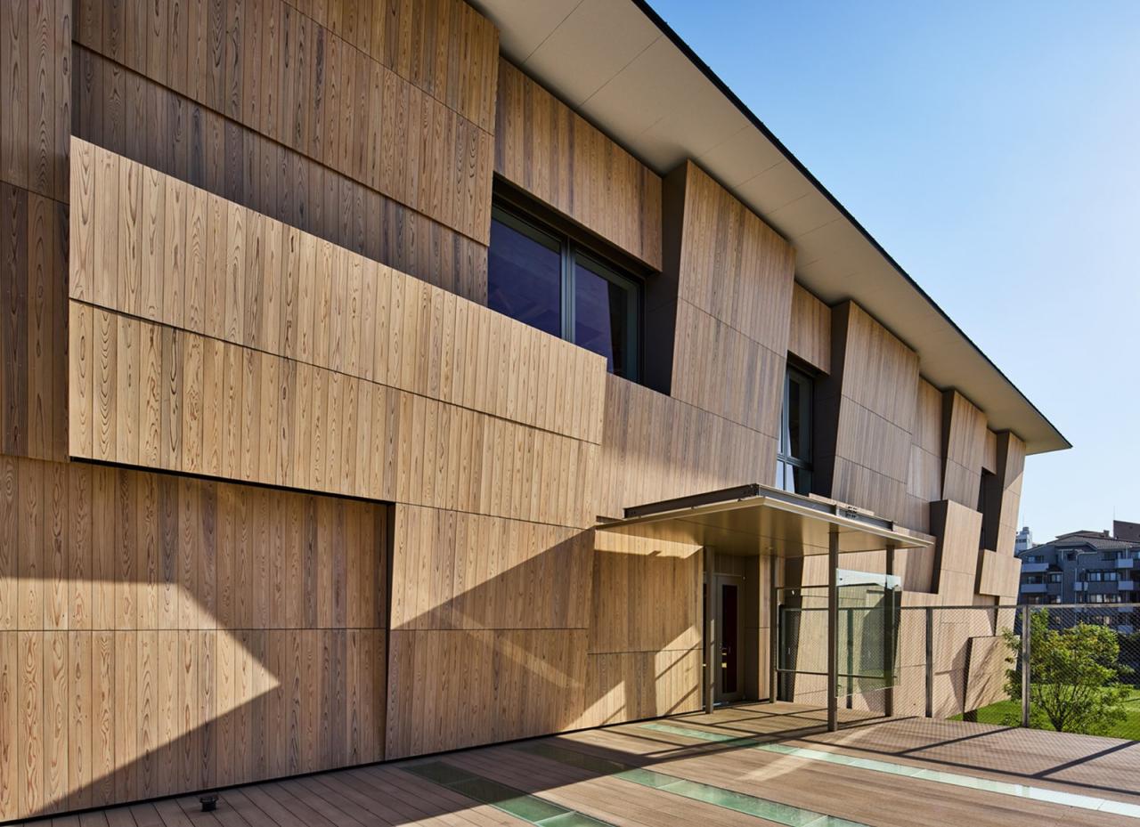 BIM建筑|横滨国际学校，内外均木质饰面 / 大成建设 + 隈研吾建筑都市设计事务所