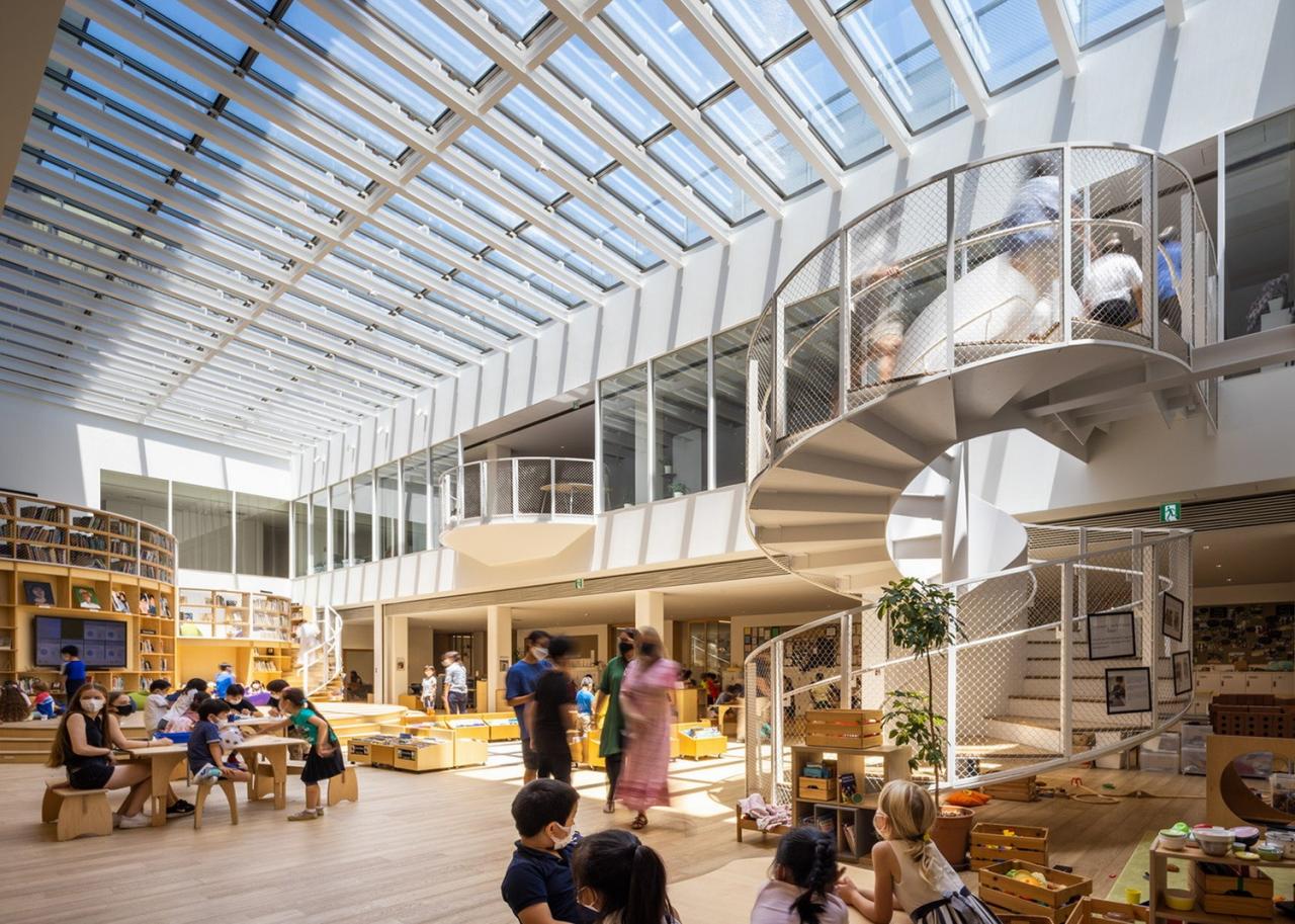 BIM建筑|横滨国际学校，内外均木质饰面 / 大成建设 + 隈研吾建筑都市设计事务所