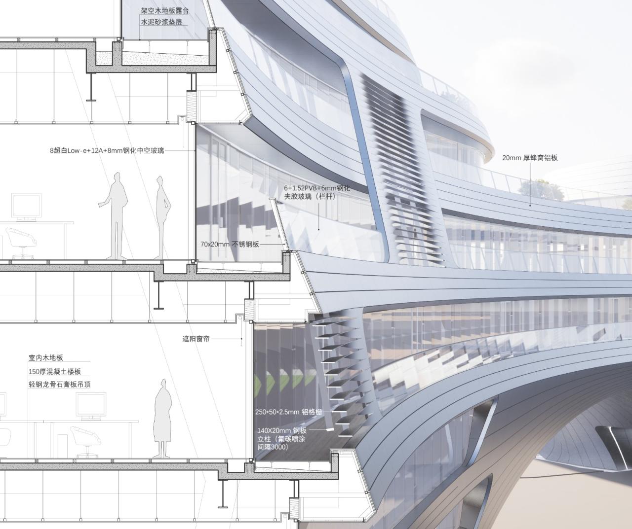 BIM建筑|聆听未来：科大讯飞全球总部 / 孟凡浩-line+建筑事务所