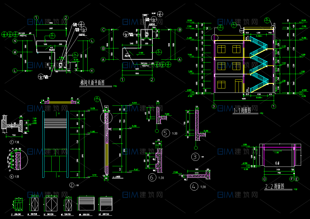 68套工业项目中小型厂房CAD建筑结构施工图DWG图纸
