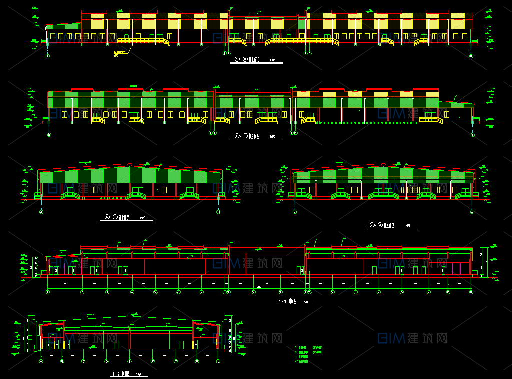 68套工业项目中小型厂房CAD建筑结构施工图DWG图纸