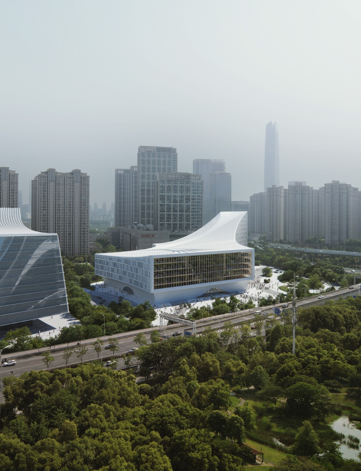 BIM建筑|武汉图书馆新馆：‘知识峡谷’方案中标 / MVRDV+浙大院