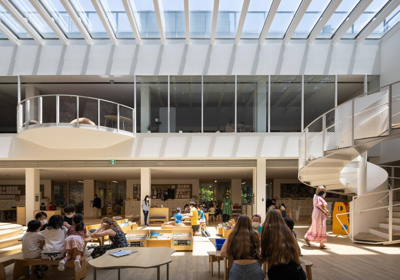 BIM建筑|横滨国际学校，内外均木质饰面 / 大成建设 + 隈研吾建筑都市设计事务所