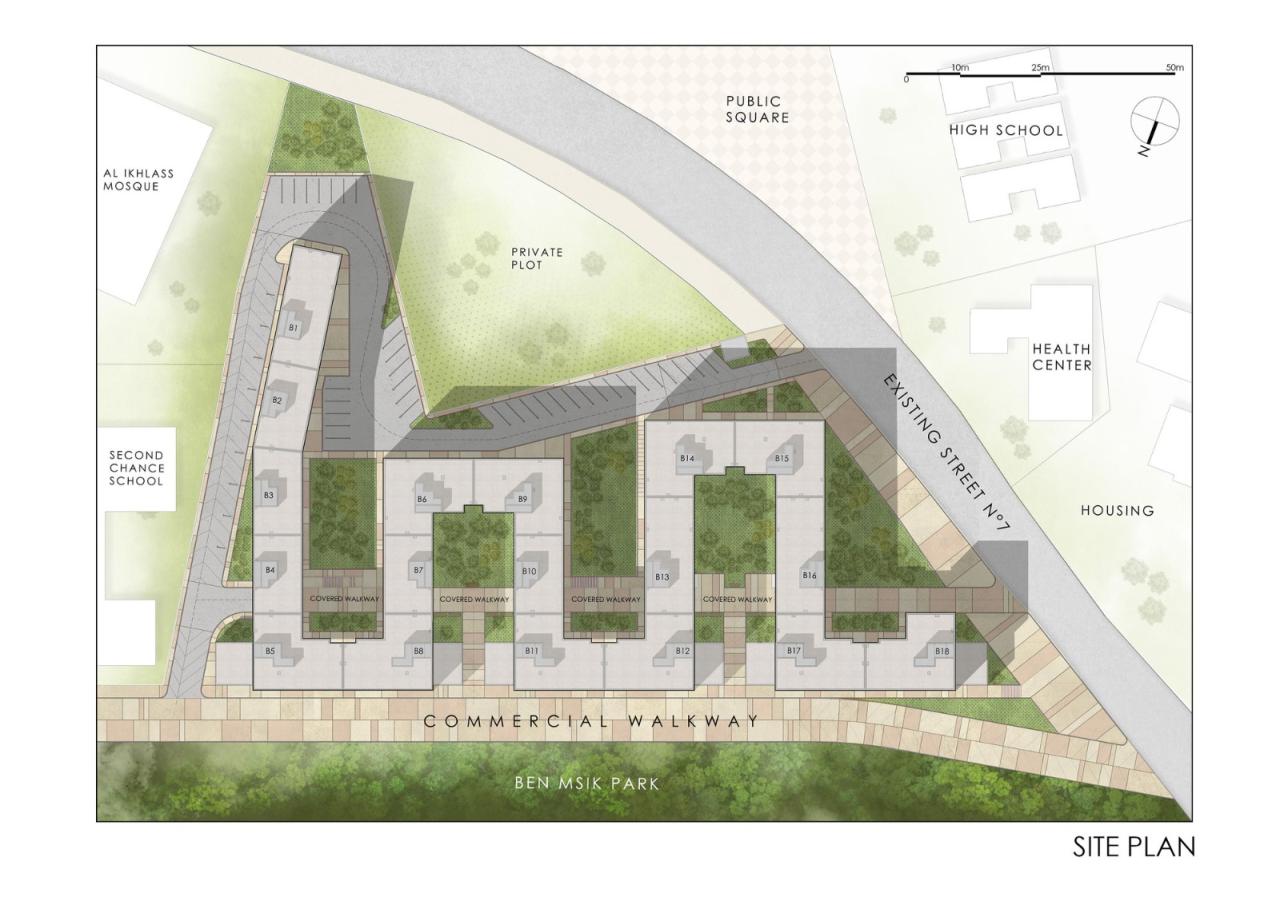 BIM建筑|BEN MSIK 花园 / Tarik Zoubdi Architecte