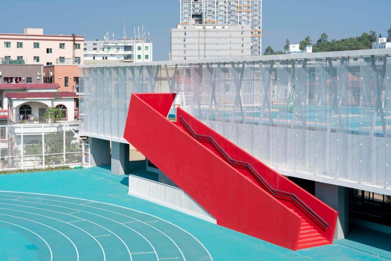 BIM建筑|龙江外国语学校附属小学改造（旺岗小学） / 竖梁社建筑