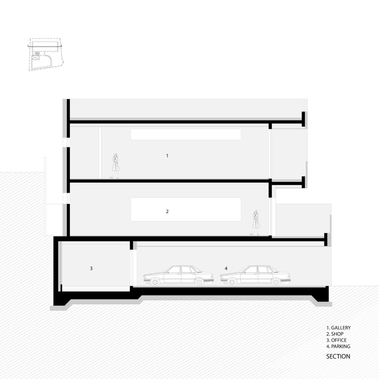 BIM建筑|通向街角的楼梯，Y2 综合大楼 / DAAL