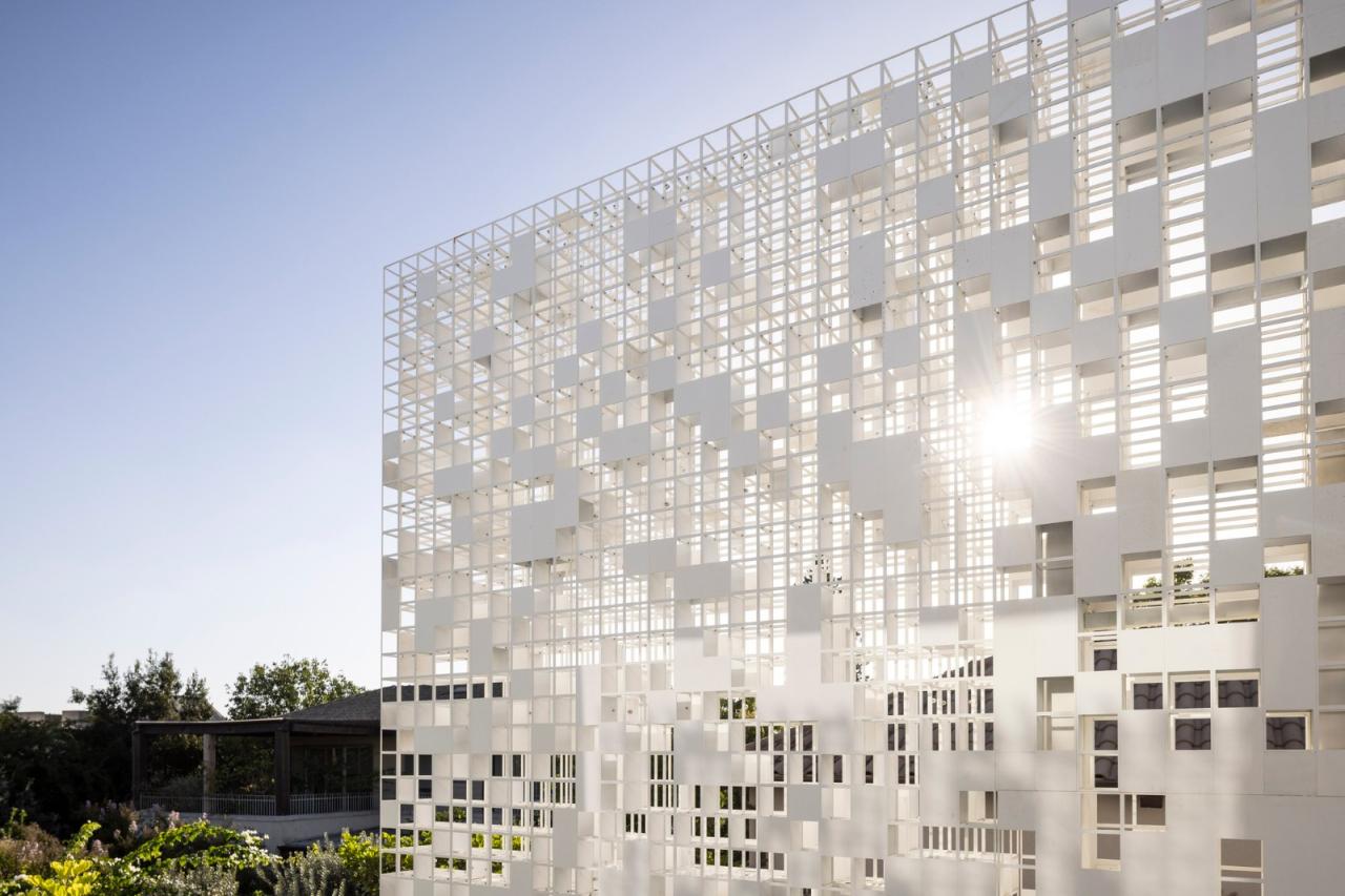 BIM建筑|一堵“逐渐消失”的墙，溶解像素屋 / Anderman Architects