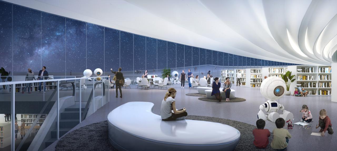 BIM建筑|中标候选方案：武汉图书馆新馆：叠书成阁·楚风江韵 / 维思平建筑设计