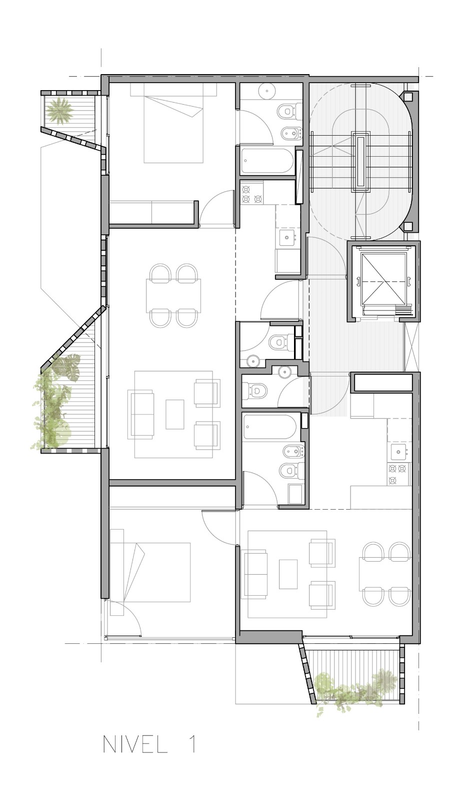 BIM建筑|M 5605 住宅 / Arqtipo