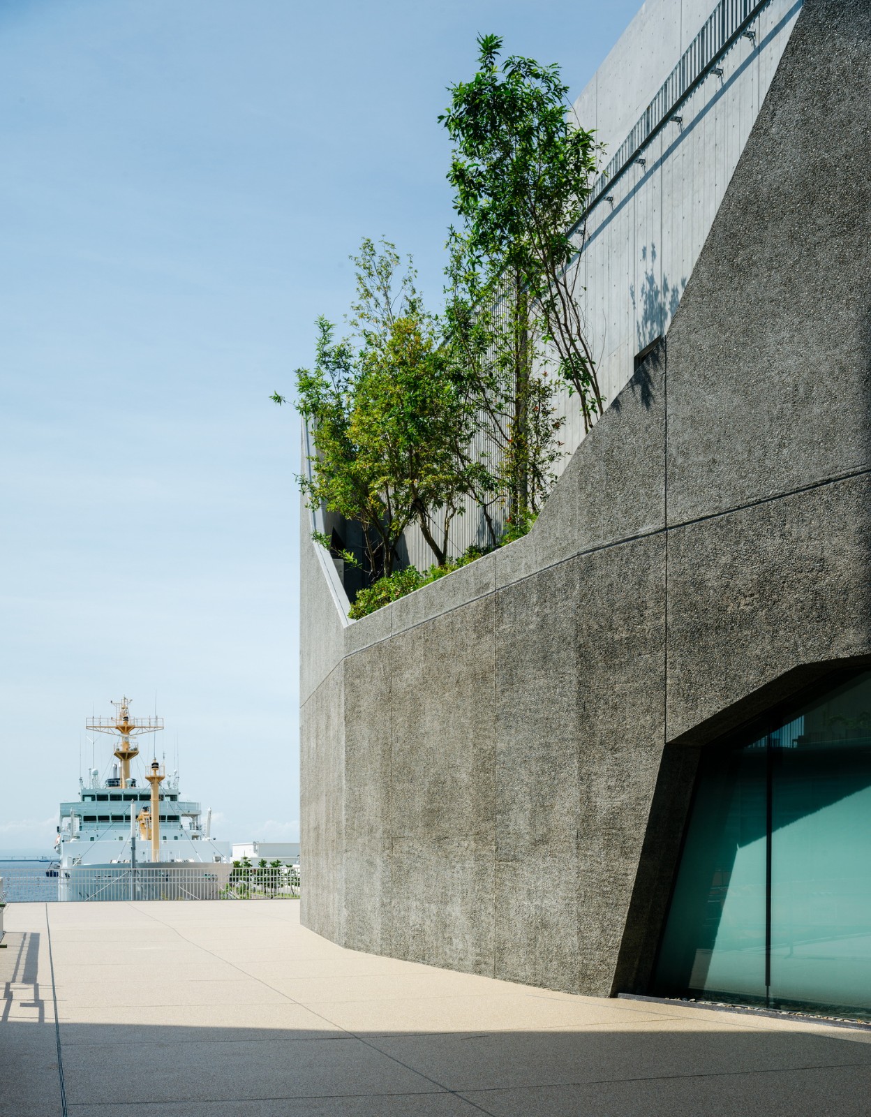 BIM建筑|神户港博物馆，海砂混凝土 / 大成建设
