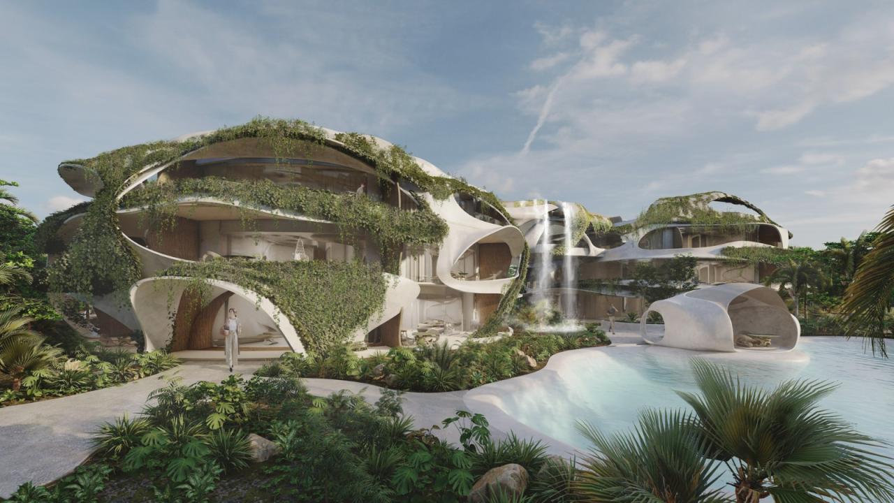 BIM建筑|“雕塑住宅”，首个图卢姆住宅项目 / AZULIK and Roth Architecture