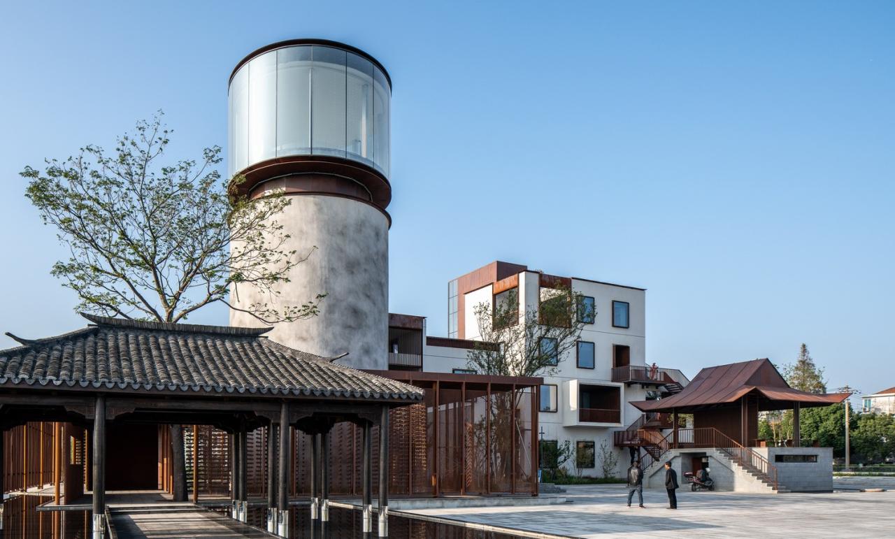 BIM建筑|长三角一体化示范区：丁栅水乡SOHO智慧粮仓 / line+建筑事务所、MLA+