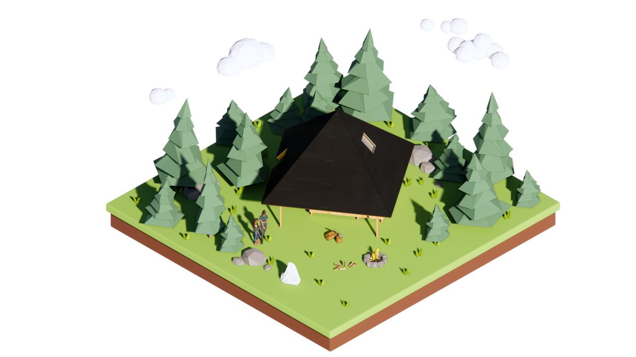 BIM建筑|荒野之家 #96# - 金字塔 / 个个世界 + 先进建筑实验室AaL