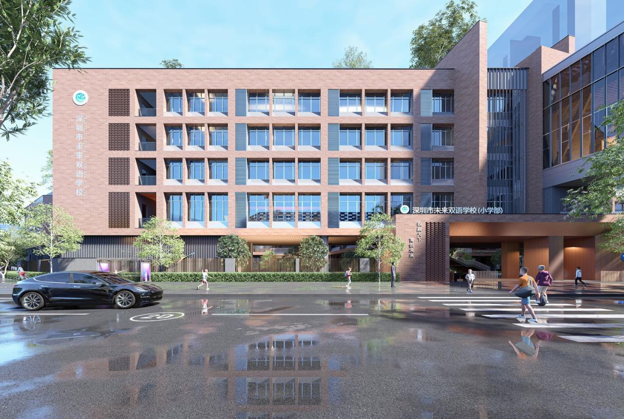 BIM建筑|深圳市黄龙坡九年一贯制学校 / 一境建筑设计