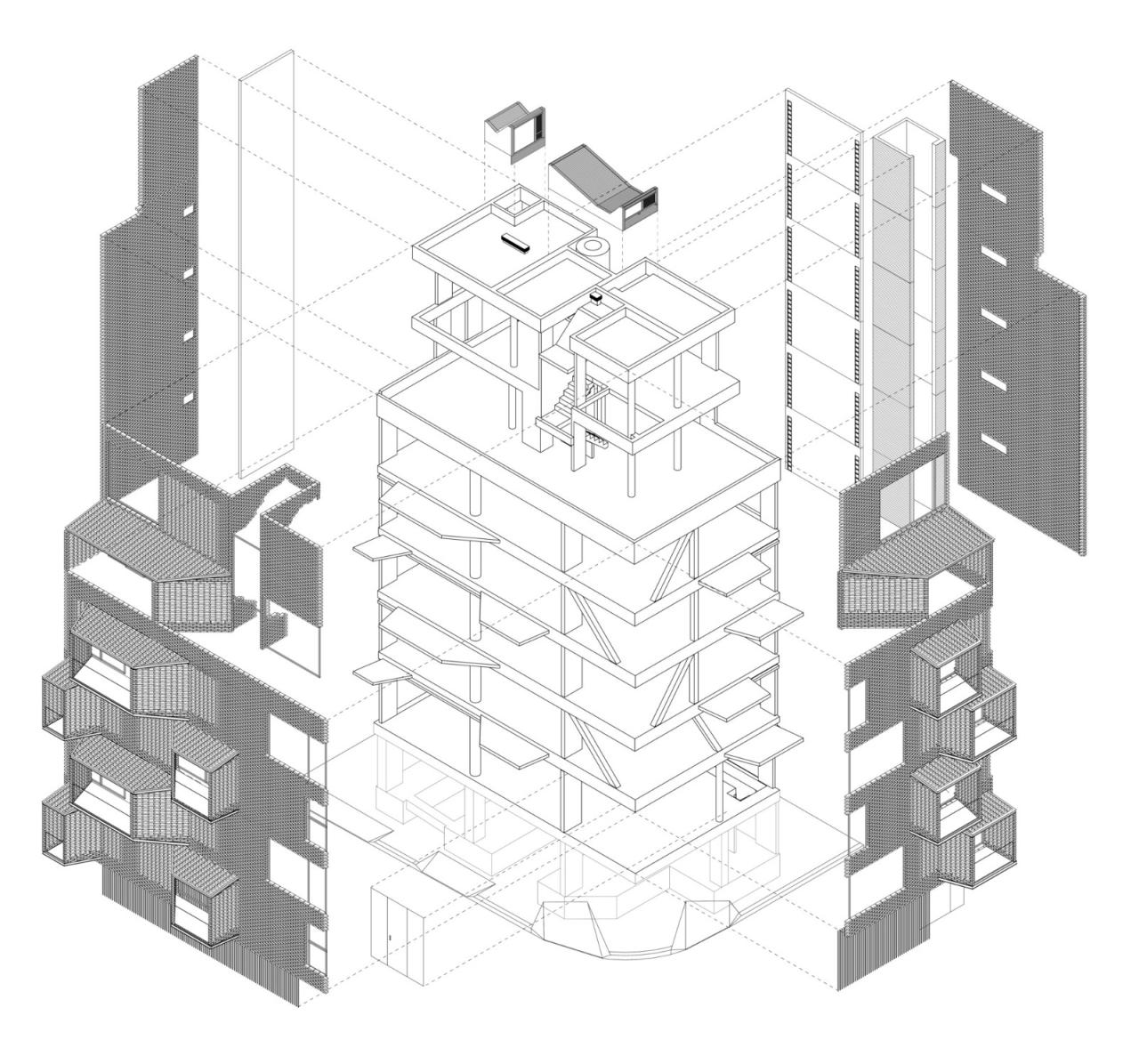 BIM建筑|M 5605 住宅 / Arqtipo