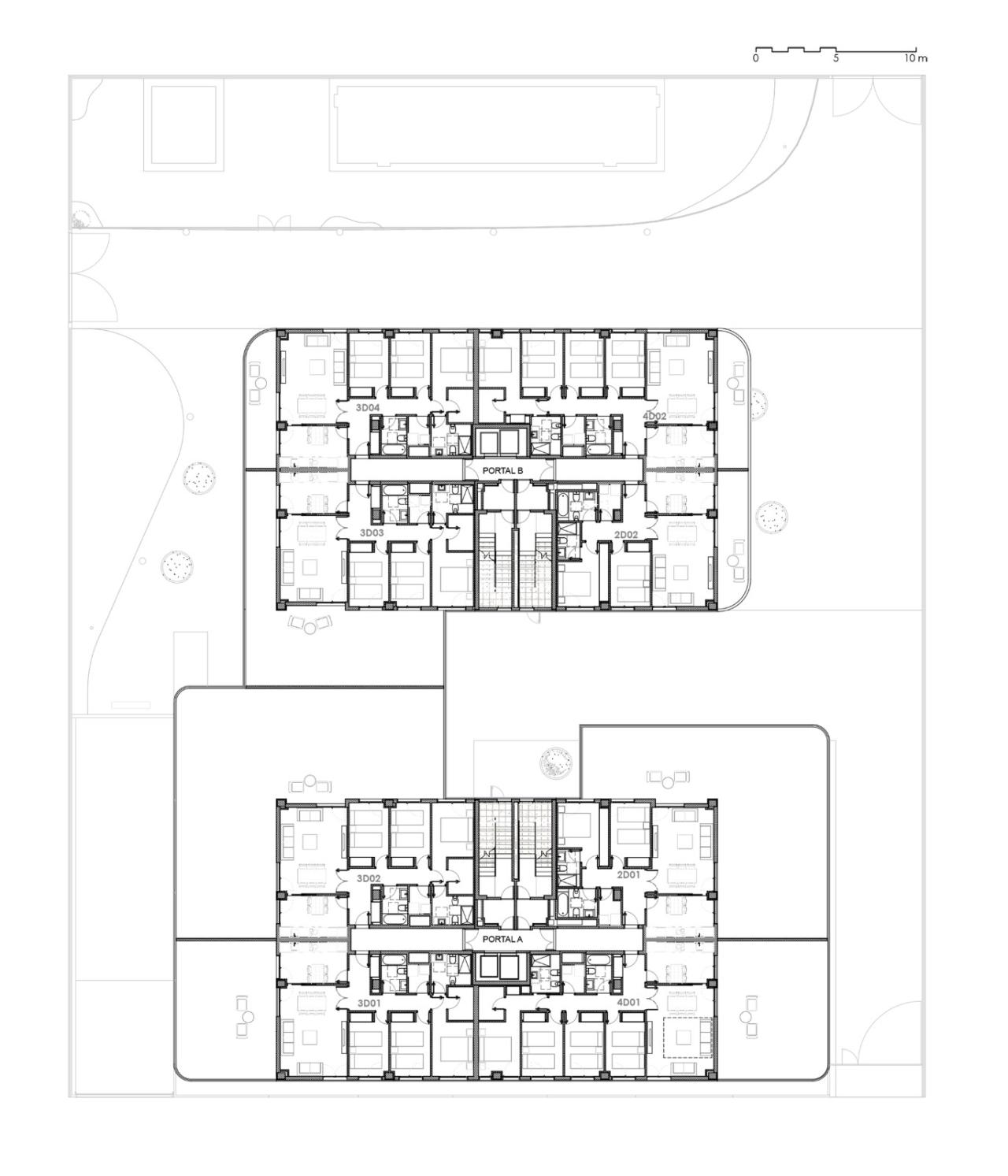 BIM建筑|萨勒之家住宅大楼 / NAC Arquitectos