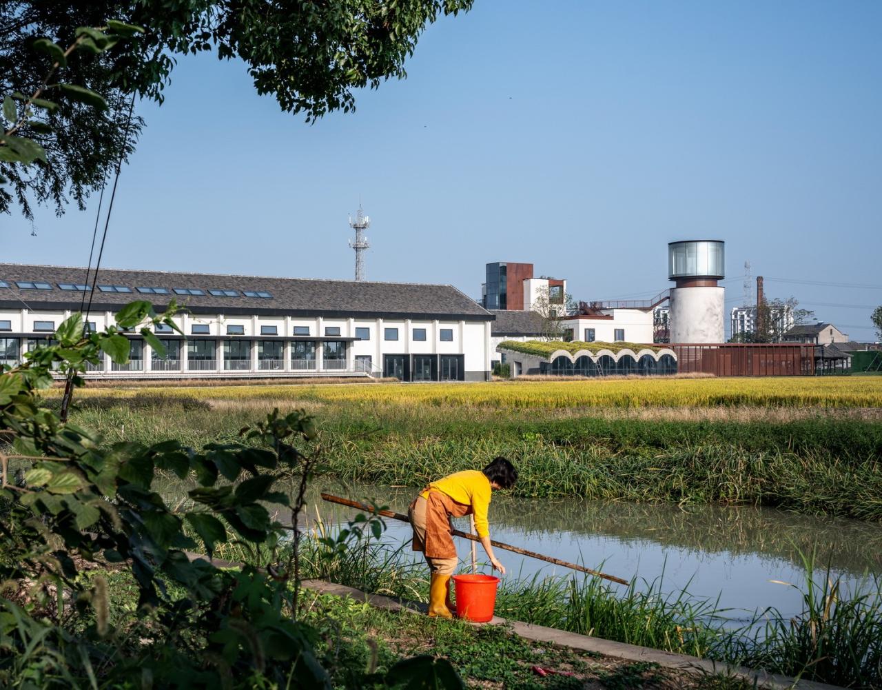 BIM建筑|长三角一体化示范区：丁栅水乡SOHO智慧粮仓 / line+建筑事务所、MLA+