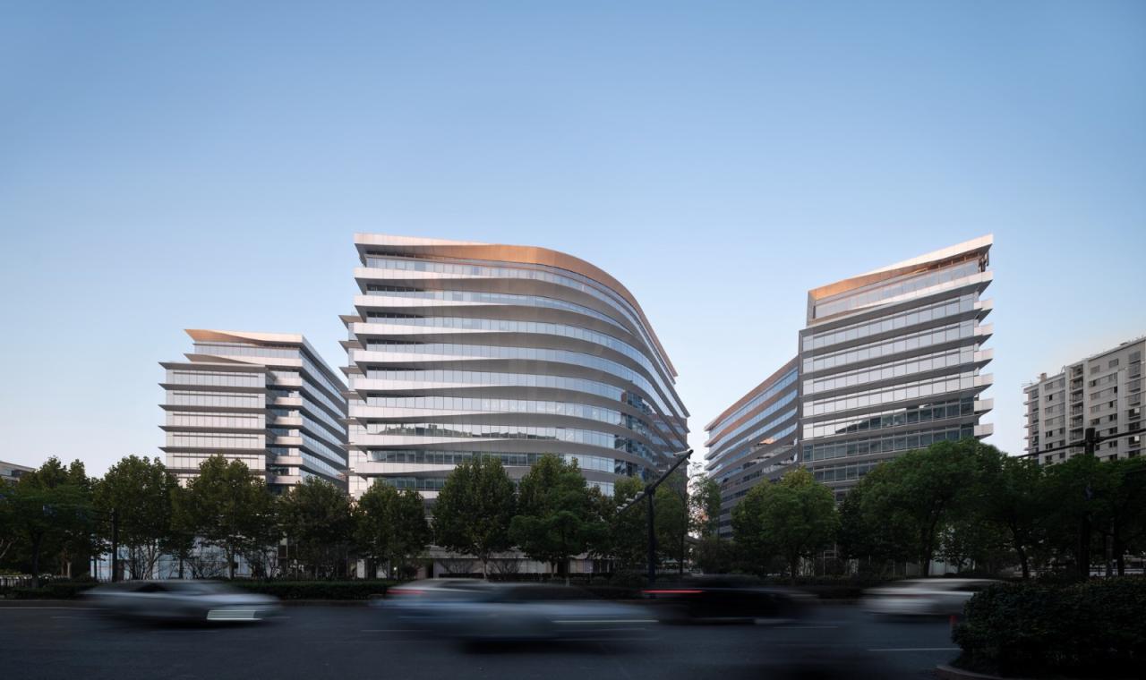 BIM建筑|顺势而为的扭转：杭州东站花园国际 / goa大象设计