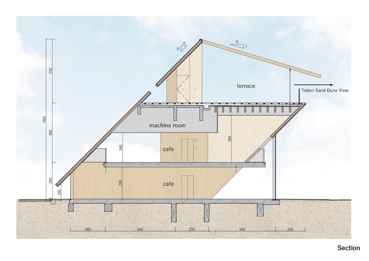 BIM建筑|鸟取市高滨咖啡厅 / 隈研吾建筑都市设计事务所