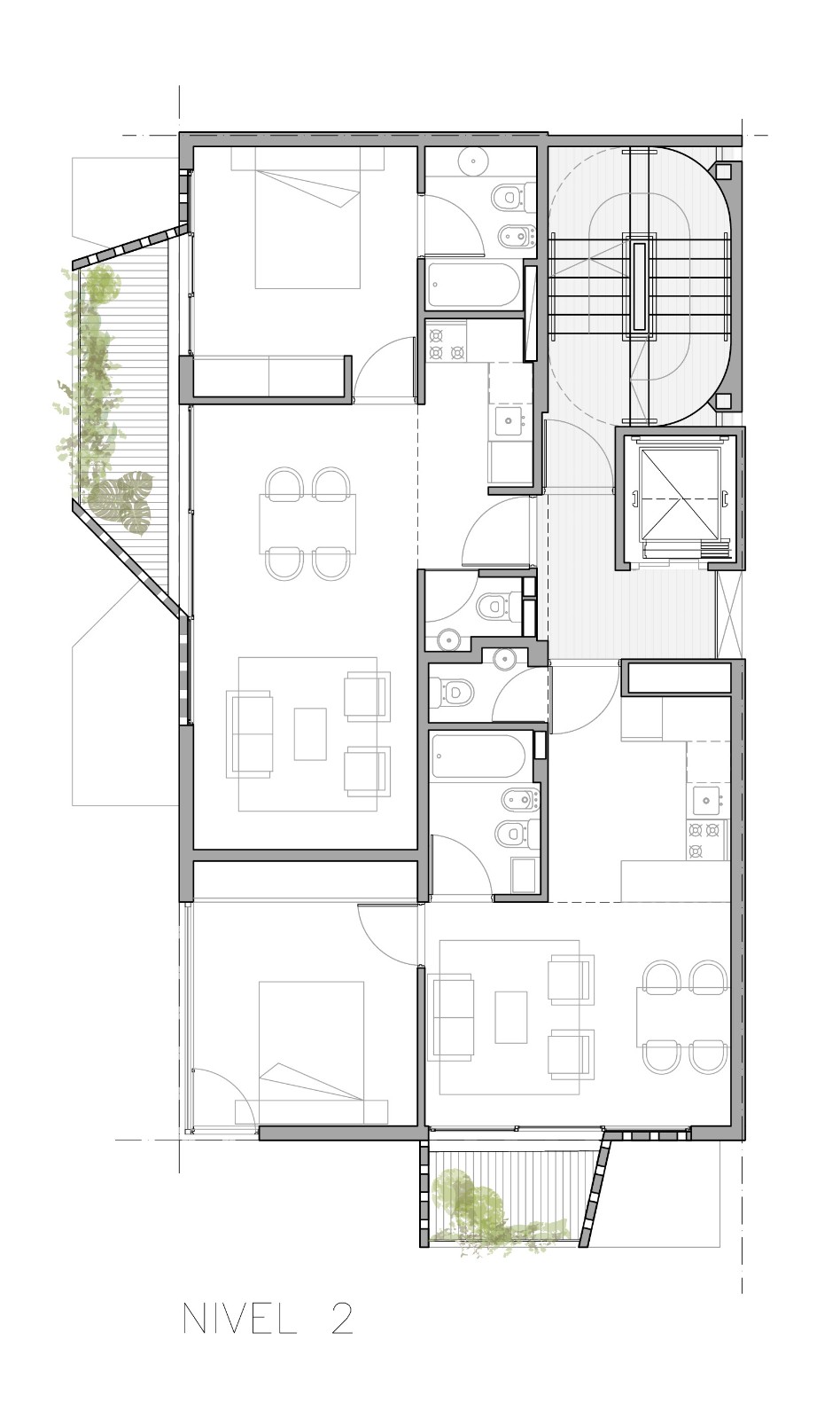 BIM建筑|M 5605 住宅 / Arqtipo